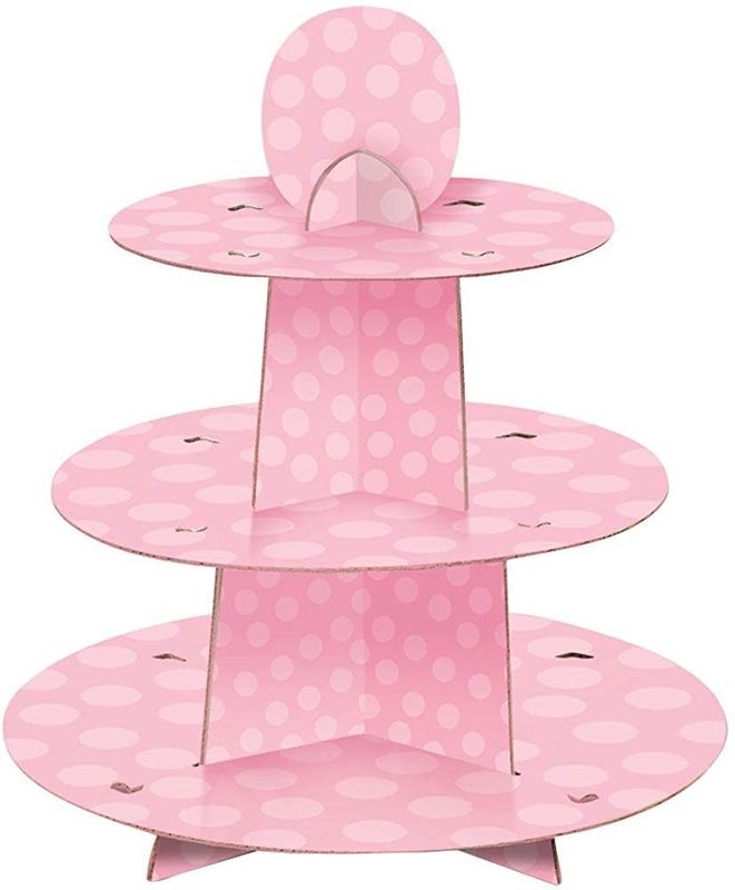 Polka Dot Paper Cupcake Stand
