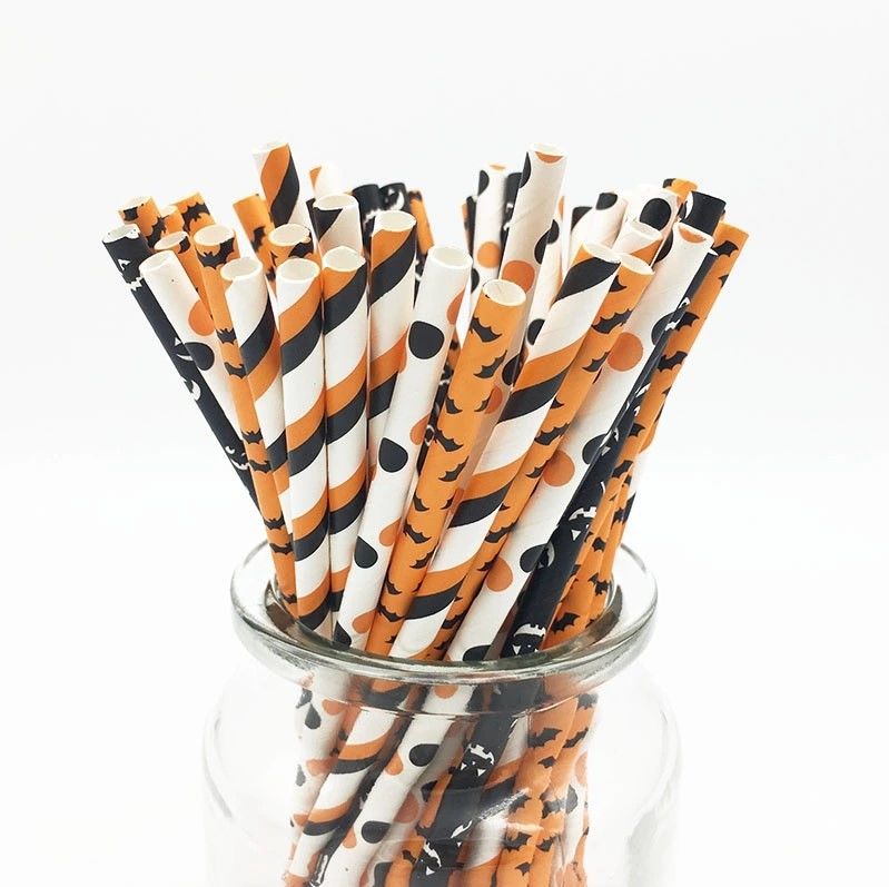 4mm Diameter Disposable Paper Drinking Straws For Party